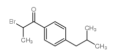 2-溴-1-[4-(2-甲基丙基)苯基]-1-丙酮结构式
