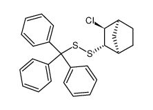 endo-2-chloro-exo-1-(triphenylmethyldithio)bicyclo[2.2.1]heptane结构式