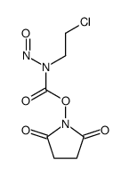 CARBAMIC ACID, (2-CHLOROETHYL)NITROSO-, 2,5-DIOXO-1-PYRROLIDINYL ESTER结构式