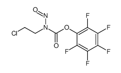 pentafluorophenyl N-(2-chloroethyl)-N-nitrosocarbamate结构式