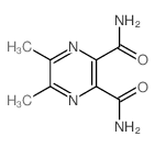 2,3-Pyrazinedicarboxamide,5,6-dimethyl-结构式