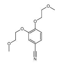 3,4-双(2-甲氧基乙氧基)苯腈结构式