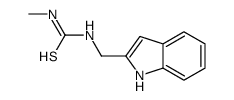 1-(1H-indol-2-ylmethyl)-3-methylthiourea结构式