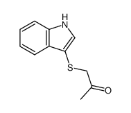 (3-Indolyl)mercaptoacetone结构式