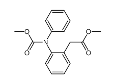 methyl 2-(2-((methoxycarbonyl)(phenyl)amino)phenyl)acetate结构式
