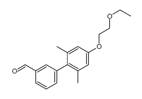 3-[4-(2-ethoxyethoxy)-2,6-dimethylphenyl]benzaldehyde结构式