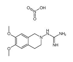 1-(6,7-dimethoxy-3,4-dihydroisoquinolin-2(1H)-yl)guanidine nitrate结构式
