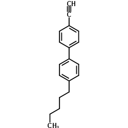 4-戊基联苯乙炔结构式