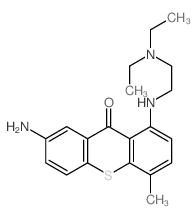 7-amino-1-(2-diethylaminoethylamino)-4-methyl-thioxanthen-9-one结构式