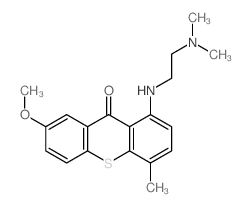 9H-Thioxanthen-9-one,1-[[2-(dimethylamino)ethyl]amino]-7-methoxy-4-methyl-结构式