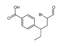 4-(5-bromo-6-oxohexan-3-yl)benzoic acid结构式