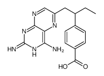 4-[1-(2,4-diaminopteridin-6-yl)butan-2-yl]benzoic acid结构式