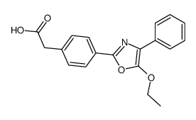 2-[4-(5-ethoxy-4-phenyl-1,3-oxazol-2-yl)phenyl]acetic acid结构式