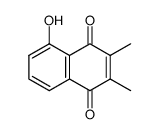 2,3-dimethyl-5-hydroxy-1,4-naphthoquinone结构式
