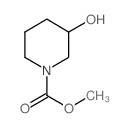 3-羟基哌啶-1-羧酸甲酯结构式