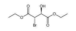 DIETHYL (2S,3S)-2-BROMO-3-HYDROXYSUCCINATE结构式