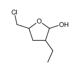 5-(chloromethyl)-3-ethyl-2-hydroxytetrahydrofuran结构式