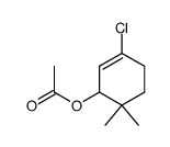 3-chloro-6,6-dimethylcyclohex-2-en-1-yl acetate结构式