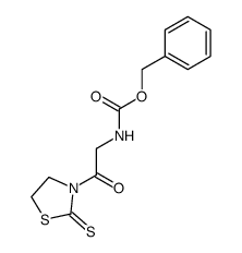 benzyl (2-oxo-2-(2-thioxothiazolidin-3-yl)ethyl)carbamate结构式