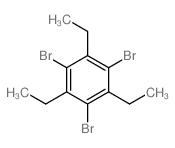 1,3,5-三溴-2,4,6-三乙基苯结构式