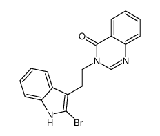 3-[2-(2-bromo-1H-indol-3-yl)ethyl]quinazolin-4-one结构式