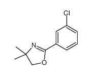 2-(3-CHLOROPHENYL)-4,5-DIHYDRO-4,4-DIMETHYLOXAZOLE结构式