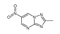 2-Methyl-6-nitro-1,2,4-triazolo-[1.5-a]pyrimidine结构式