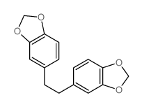 1,3-Benzodioxole,5,5'-(1,2-ethanediyl)bis-结构式