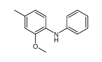 Benzenamine, 2-methoxy-4-methyl-N-phenyl- (9CI)结构式