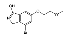 4-溴-2,3-二氢-6-(2-甲氧基乙氧基)-1H-异吲哚-1-酮结构式