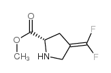 L-Proline, 4-(difluoromethylene)-, methyl ester (9CI)结构式