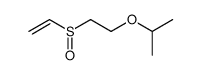 β-isopropoxyethyl vinyl sulfoxide结构式