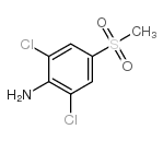 2,6-二氯-4-(甲基磺酰基)苯胺结构式