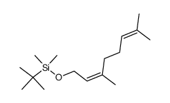 1-(tert-butyldimethylsiloxy)-3,7-dimethyl-2,6-octadiene结构式