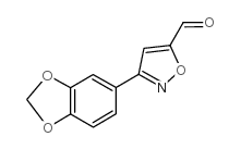 3-苯并[1,3]二氧杂环戊烯-5-异噁唑-5-甲醛结构式