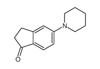 2,3-二氢-5-(1-哌啶基)-1H-茚-1-酮结构式