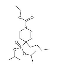 ethyl 4-butyl-4-(diisopropoxyphosphoryl)pyridine-1(4H)-carboxylate结构式