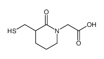 3-(mercaptomethyl)-2-oxo-1-piperidineacetic acid结构式
