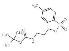 3-(叔丁氧基羰基)丙基 4-甲基苯磺酸盐结构式