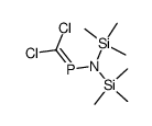 [Bis(trimethylsilyl)amino][dichlormethylen]phosphan结构式