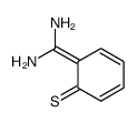 6-(diaminomethylidene)cyclohexa-2,4-diene-1-thione结构式