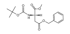Boc-L-aspartyl-α-methyl-γ-benzyl ester结构式