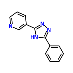 3-(5-苯基-4H-1,2,4-三唑-3-基)吡啶结构式