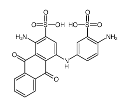 1-amino-4-(4-amino-3-sulphoanilino)-9,10-dihydro-9,10-dioxoanthracene-2-sulphonic acid结构式