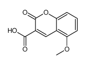 5-methoxy-2-oxochromene-3-carboxylic acid结构式