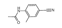 N-(4-cyano-2-methylphenyl)acetamide结构式