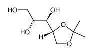 (2R,3R,4R)-4,5-O-isopropylidene-pent-1,2,3-triol结构式