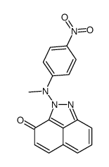 2-(methyl(4-nitrophenyl)amino)benzo[cd]indazol-3(2H)-one结构式
