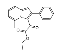 3-ethoxalyl-5-methyl-2-phenylindolizine结构式