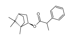 (-)-2-bornanyl 2-phenylpropanoate结构式